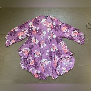 Torrid Purple Floral Kimono
